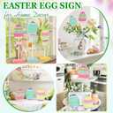 3 Pieces Easter Tiered Tray Decor,Wooden Eggs Decor,Colorful Easter Table Decorations for Home Farmhouse Kitchen Decorations (Colorful)