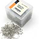 vrupin 2000 Pieces - Silver Safety Pins, 1.1 inch 28mm, Extra Strong, Multi-purpose