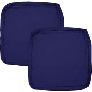 Oslimea Outdoor Patio Cushion Covers Replacement 25x25x5 inch 2Pack Patio Furniture Cushion Seat Cover Waterproof Washable Sofa Couch Chair Slipcover Furniture Protector for Indoor Outdoor, Blue
