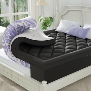 ChiXpace Dual Layer 4 Inch Memory Foam Mattress Topper Queen