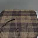 Accessories D-Shaped Chair Cushions, 2" Thick Dining Chair Pads with Ties and Removable, Machine-Washable Cover, 17" x 16", Set of 4, Red Checkered