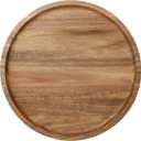 Round Wooden Serving Tray, 13.8 Inch Acacia Decorative Tray
Farmhouse Style Tray for Candle, Vases, Jewelry Organizer, Home Kitchen Dining Tabletop Decor, for Home Decor, Coffee Table
