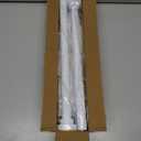 Shower Curtain Rod 31-80 in Adjustable Curtain Rod No Drilling Tension Shower Rod Stainless Steel for Bathroom Room Divider, White