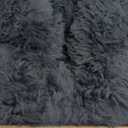 Furhaven 23" Round Calming Donut Dog Bed for Indoor Cats & Small Dogs, Washable, For Dogs Up to 20 lbs - Shaggy Plush Long Faux Fur Donut Bed - Gray, Small