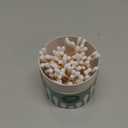 Cliganic Organic Bamboo Cotton Swabs, 200 Count - 100% Pure Natural Cotton, Chlorine-Free Hypoallergenic, Soft, Gentle & Absorbent Buds