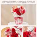Polylove Forever Flower Bouquet Flowers for Delivery Prime Preserved Roses with Bear Gift Box for Wife Women Mother Day Anniversary Birthday (Red)