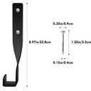 2 x 2PCS Chainsaw Wall Mount Holder Backpack Blower Rack Accessories and Tools for Garage WallWeed Eater String Trimmer Hanger Buddy Chain Saw Storage Rack Hook (2 Pcs)