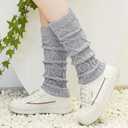 Loritta Womens Leg Warmers Winter Warm Knit Long Boot Socks Slouch Knee High 80s for Party
