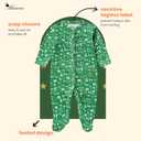 Baby Girls Cotton Footies 2-Pack Long Sleeve Baby Footed One-Piece Jumpsuit (3-6 Months, Ghost)