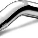 LCGP 5" Elbow Exhaust Tip,Chrome Electroplated Exhaust Pipe 5" Inlet 7" Outlet 23" Length Turndown Diesel Exhaust Tip