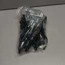 DUCOO 10 PCS Space Saving Hangers, 5-Hole Magic Hangers - Sturdy Plastic Hanger, Closet Organizers for Clothes Storage, College Dorm Essentials, Home Organization (Black)