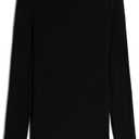Intimissimi Woman's Sheer Boat Neck Modal Cashmere Ultralight Top (Black, S)