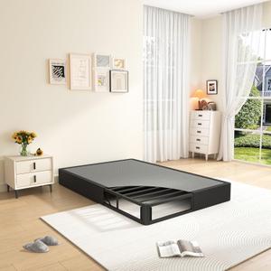 MAF 10 Inch Twin Box Spring, High Profile Box Spring Twin Siz 3500 lbs Black Heavy Duty Metal Mattress Foundation with Easy Clean Fabric Cover, Easy Assembly