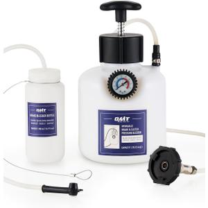 Orion Motor Tech Pressure Bleeder, 2.5L Pressure Brake Bleeder Set with 49.5mm Adapter, 2.6qt Manual Power Brake Bleeder with 500mL Brake Bleeder Bottle Compatible with GM Models Chevrolet Chrysler