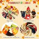 3pcs Welcome & Hello Fall Banners for Front Door Harvest Decoration Hello Fall Door Banner Decoration Fall Dog Door Cover Pumpkin Front Door Sign Hanging Home Farmhouse Yard Harvest Party Decorations