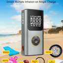 AZUNO 2-in-1 Electric Air Pump for Inflatables, 150 PSI Battery USB Rechargeable Fast Cordless Portable Air Mattress Pump, Suit for Air Mattress, Bed Pool Toys, Swimming Ring, Floats & Tires