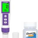 Hydrogen Water Tester, TDS Meter Digital Water Tester, ORP Meter for Drinking Water, YINMIK 6 in 1 pH Meter for Kombucha, PPM pH EC Tester for Hydroponic, H2 Meter for Hydrogen Water Tablet
