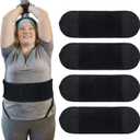 Shyyween 4 Pcs 14.5" Extender Strap Multipurpose Elastic Hook and Loop Extending Decompression Belt Extender for Back Knee Arm Leg Braces Wraps Belts Massage Waist Wrap
