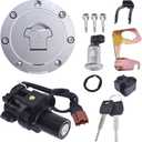 munirater Ignition Switch Fuel Gas Cap Seat Lock Key Set Replacement for 2007-2014 CBR1000RR CBR 600RR