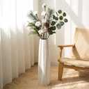 Ceramic Large Floor Vase, GDSZJLJ White 28" Tall Flower Vase Decorative Vases for Living Room Modern Home Decor Office Bedroom Kitchen Wedding House Décor, Gift for Wedding Housewarming
