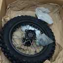 XIKOBY 12" Rear Wheel 80/ 100-12 3.00-12 Dirt Bike Tire Rim Assembly Compatible with 110cc 125cc SSR SR125 CRF70 CRF110F KX65 KLX110 KLX110L TTR90 TTR110 PW80 JR80 Baja DR70 Off Road Pit Bike Parts