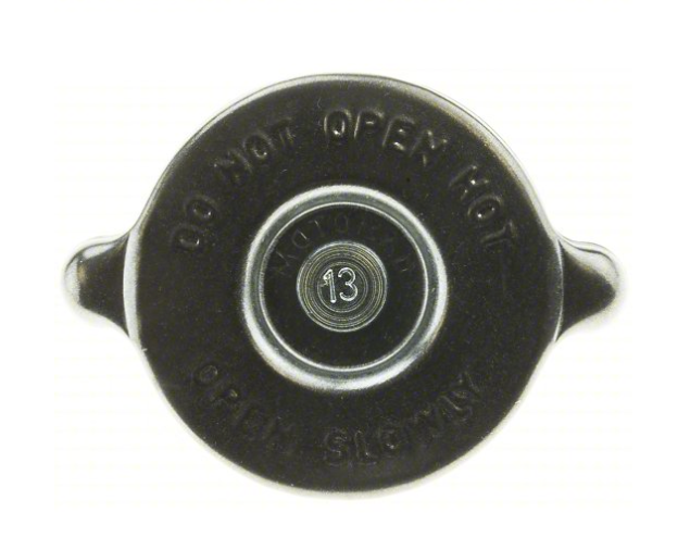 MOTORAD Radiator Cap: Rubber/Stainless Steel, Cam-On, 13 psi Pressure Capacity - Max, T13
