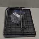 2-Tier Dish Drying Rack - Stainless Steel Dish Rack with Cutlery & Utensil Holders for Kitchen Counter, Sink Organization and Storage for Small Family, 16.7" W x 12.7" L x 15.8" H, Gray