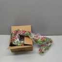 Joyhalo Christmas Garland with Lights Battery Operated - 5.6ft 20 LED Red Berry Lighted Christmas Garland, Christmas Decorations Prelit Garland Indoor Outdoor Fireplace, Stair, Railing, Mantle Decor (1 pack)