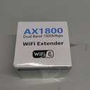 2025 AX1800 WiFi 6 Extender Signal Booster - Dual Band 2.4G/600Mbps & 5.8G/1200Mbps, WiFi Extender with Gigabit Port, 802.11AX Tech, 12999 Sq.Ft Long Range WiFi Repeater, Connects 100+ Devices (White)