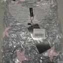 PrinStory Womens Pajama Set Short Sleeve Shirt and Capri Pants Sleepwear Pjs Set with Pockets (Gray, XXL)