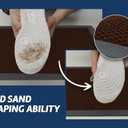 Muddy Mat Meshy Mat Door Mat Heavy-Duty Quick-Dry Floor Mat, Sand & Dirt Trapper for Indoor & Outdoor, Ideal for Entrance, Mudrooms,Patios & Garages,Low-Profile,Non-Slip,Washable Brown 17"x30"x0.4"