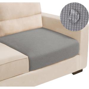 Water Repellent Sofa Cushion Cover, Stretch Sectional Couch Covers Separete Backrest Cover for L Shaped Sofa Slipcovers for Dog Pets