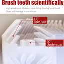 Automatic Toothbrush for Adults Ultrasonic Toothbrush with Soft Bristles Rechargeable Portable 30'' Automatic Timer Wireless Charging Washable Dual-Use for Travel Home (Black)