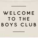 Boys Club Banner, Boys Playroom Kids Room Decor, Playroom Essentials, Linen Banner Kids Tapestry Wall Hanging Flag Decor for Toddler Boy Nursery
