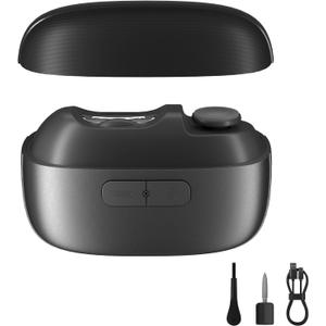 Electric Nail Clipper Fingernail Trimmer: 3-in-1 Automatic Nail Polisher with LED Light, Clip Storage, 2-Speed, Rechargeable Smart Nails Cutter Easy to Use for Seniors, Baby, Adult, Kids, Black