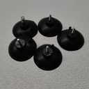 HSTECH (5 Pcs) Black French Fry Suction Cup Feet Compatible with Industrial Commercial French Fry Cutter