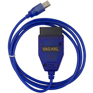 OBD2 Diagnostic Cable for VW, Audi, Skoda and Seat Made Between 1994 and 2004. Car ECU Scanner USB Cable Compatible for VAG KKL 409 (Blue)