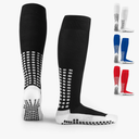 LUX Anti Slip Soccer Knee Socks,Non Slip Football/Basketball/Hockey Sports Grip Socks