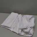 DWCN White Curtains for Living Room Thermal Insulated, 50% Light Blocking Curtains for Bedroom, Dining Room Window, W 42x L 72 Inch, Set of 2 Rod Pocket Curtain Panels