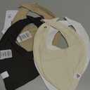 Burt's Bees Baby 5-Pack Bandana Bib Set with Snap Closure