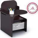 Delta Children MySize Chair Desk With Storage Bin, Dark Chocolate, 1 Count