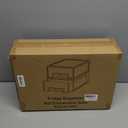 BOICHU 2 Pack Stackable Storage Drawers - Clear Refrigerator Drawers for Refrigerator Organizers and Storage, Acrylic Fridge Drawer Organizer with Handles for Bathroom, Undersink, Cabinet, Pantry, etc