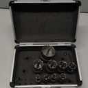 KJE 20 in 1 (1/2"to 2-1/8") Carbide Hole Saw Kit for Metal - Heavy Duty TCT Hole Cutter Drill Bits Set with Titanium Pilot drills & L-Wrenches & Aluminum Box, for Stainless Steel/Iron/Aluminum | Metal