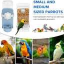 No Mess Bird Feeder Water Dispenser Set, Parakeet Cage Accessories, Bird Feeder and Waterers in Cage for Cockatiels, Finches, Lovebirds, Budgies, Canaries