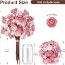 Ranunculus Artificial Flowers 18 Pcs, Faux Silk Mini Peonies Bulk Flowers for Vase, Fake Wedding Filler Flowers for DIY Bouquets, Centerpieces Arrangements Bridal Shower Decor, Dusty Rose