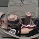 MESCOMB 5 in 1 Hot Air Styler Wrap, High-Speed Hair Dryer, Volumizing Brush with Auto Curlers, Fast Drying & Frizz-Free Styling, Straightening, No Heat Damage, Includes Travel Bag (Pink)