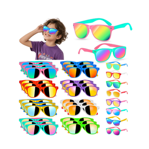 24Pack Kids Sunglasses Bulk Party Favors for Kids 4-8 Neon Toddler Sunglasses Goodie Bag Stuffer Summer UV400 Protection Classroom Prizes Outdoor Pool Birthday Party Supplier End Of Year Student Gifts