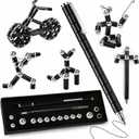 Fidget Pens Birthday Gifts For Men - Novelty Christmas Stocking Stuffers For Teen Boys, Unique Birthday Gifts For Young Men Women Him Her Teenage Boys Girls, Cool Gadget Stress Relief Toys For Adults (BLACK)
