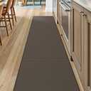 DEXI Kitchen Floor Mats Cushioned Anti Fatigue, 17x95, Long Standing Runner Rug Waterproof, Comfort Memory Foam Padded for Front Sink Laundry, Grey