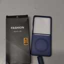 Vihibii for Samsung Galaxy Z Flip 7 Slim Case with Front Screen Protector & Hinge Protection, Compatible with MagSafe, Military Grade Rugged Phone Cover Case for Samsung Galaxy Z Flip 7 5G 2025, Blue